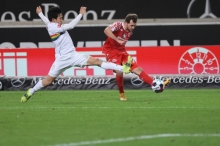 Zu selten brachten die Mainzer (hier Kevin Stöger) ihre Angriffe gefährlich vors Stuttgarter Tor.
