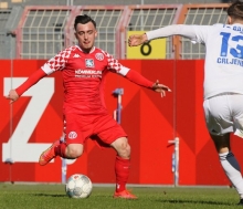 Paul Nebel überzeugte in Ulm mit einigen klugen Pässen in die Tiefe, die zu Abschlüssen führten. Er selbst war diesmal dagegen kaum in der Spitze zu sehen.