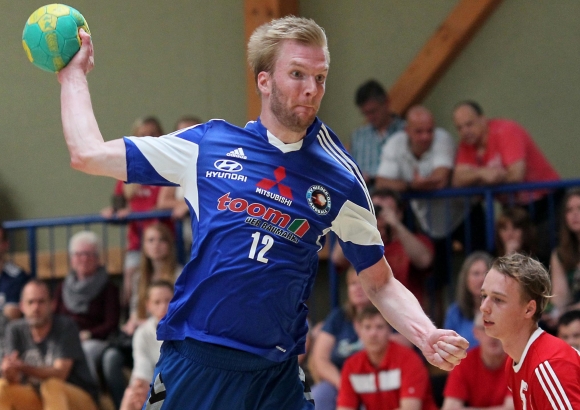 Patrick Riedel kam bei den HF Illtal zu zwei Treffern. Seine Mannschaft kam mit der Zehn-Tore-Niederlage einigermaßen gut aus der Aufgabe im Saarland heraus. 