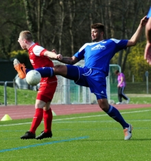 Im Achtelfinale: Joseph Meier (r.) und der SV Gonsenheim warfen am Mittwochabend Titelverteidiger Alemannia Waldalgesheim aus dem Verbandspokal.