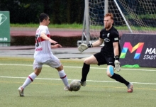 Das Gegentor vermochte Felix Pohlenz' Freude über sein Regionalligadebüt im Spiel gegen den VfB Stuttgart II nicht zu trüben.