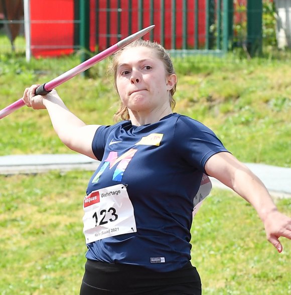 Will unter die besten fünf: USC-Speerwerferin Lara Latz.