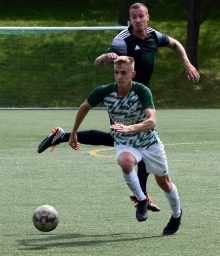 Tarek Schwiderski streute einige dynamische Antritte ein. Doch am Strafraum endete die Marienborner Herrlichkeit...