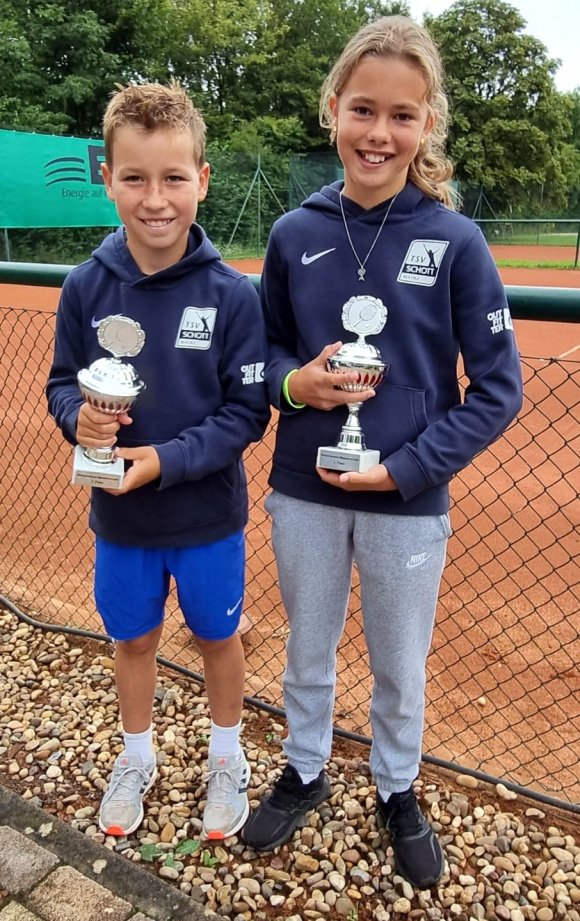 Starke Trainingsgruppe: Lia Keim und Tom Meinert vom TSV Schott Mainz dominierten bei den U-12-Mädchen beziehungsweise den U-10-Jungs.