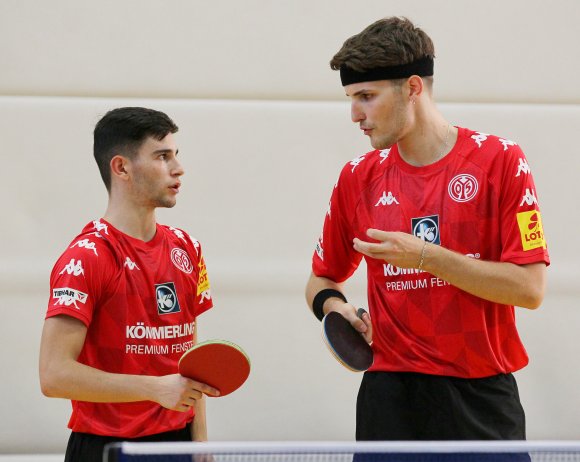 Carlo Rossi (l.) und Luka Mladenovic sollen auch gegen die Neckarsulmer Sportunion ein Doppel bilden.