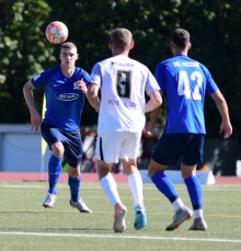 Den nächsten schweren Gegner haben Dominik Ahlbach (l.), Giorgio Del Vecchio und der TSV Schott vor der Brust.