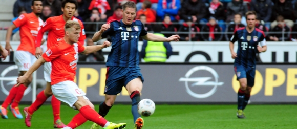 Nichts vorzuwerfen haben sich Johannes Geis und seine Mitspieler. Bastian Schweinsteiger ließ die Hoffnung auf einen Mainzer Überraschungserfolg platzen.