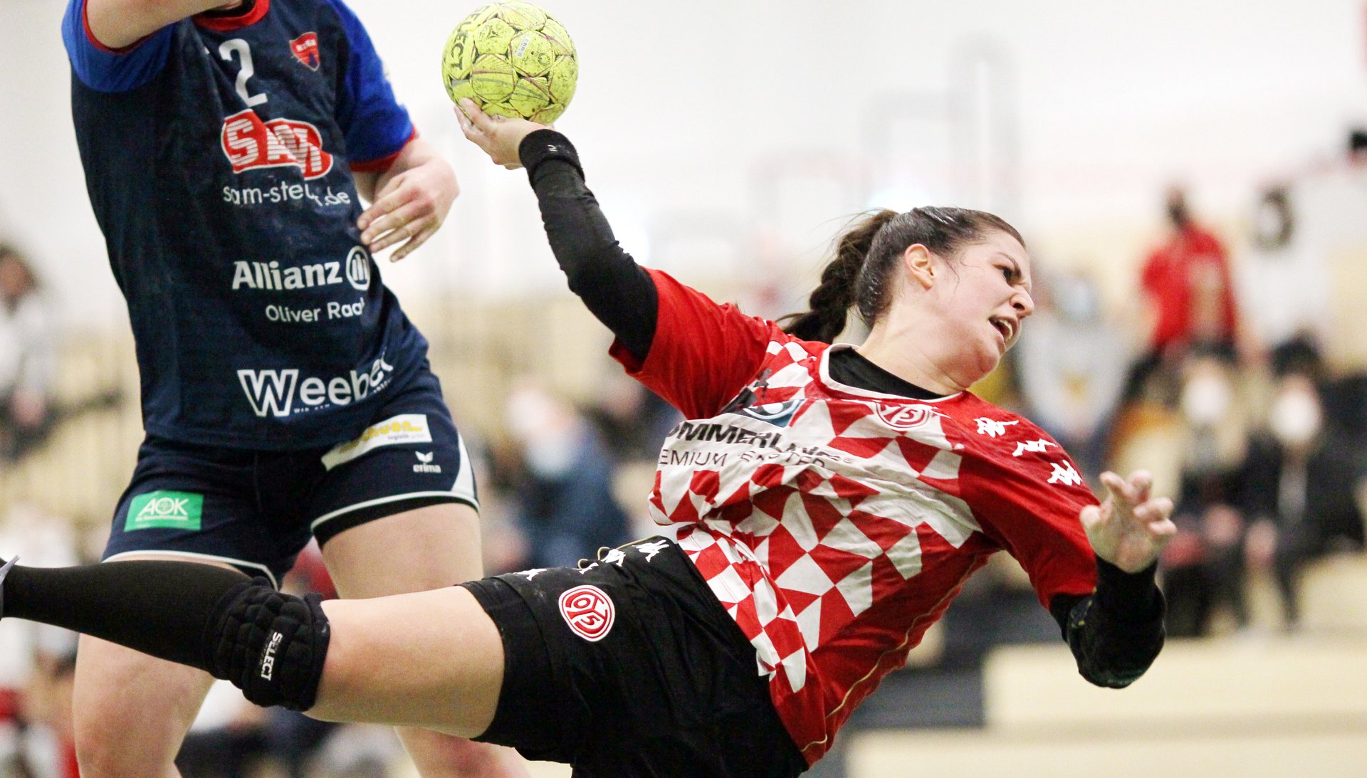 Auch nach dem Bundesligaabstieg stellt der FSV Mainz 05 die klassenhöchste Mannschaft im rheinland-pfälzischen Handball. Kreisläuferin Sophia Michailidis und ihr Team absolvieren bisher eine sehr durchwachsene Zweitligasaison. 