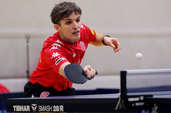 Erstmals im vorderen Paarkreuz, gleich beide Einzel gewonnen: Luka Mladenovic...