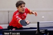 Erstmals im vorderen Paarkreuz, gleich beide Einzel gewonnen: Luka Mladenovic...