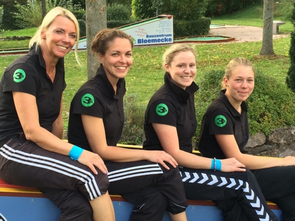 Auf Goldkurs beim Eurpoacup: Das MGC-Frauenteam mit (v.l.) Alice Kobisch, Nicole Gundert-Greiffendorf, Kathrin Neumann und Anne Bollrich.