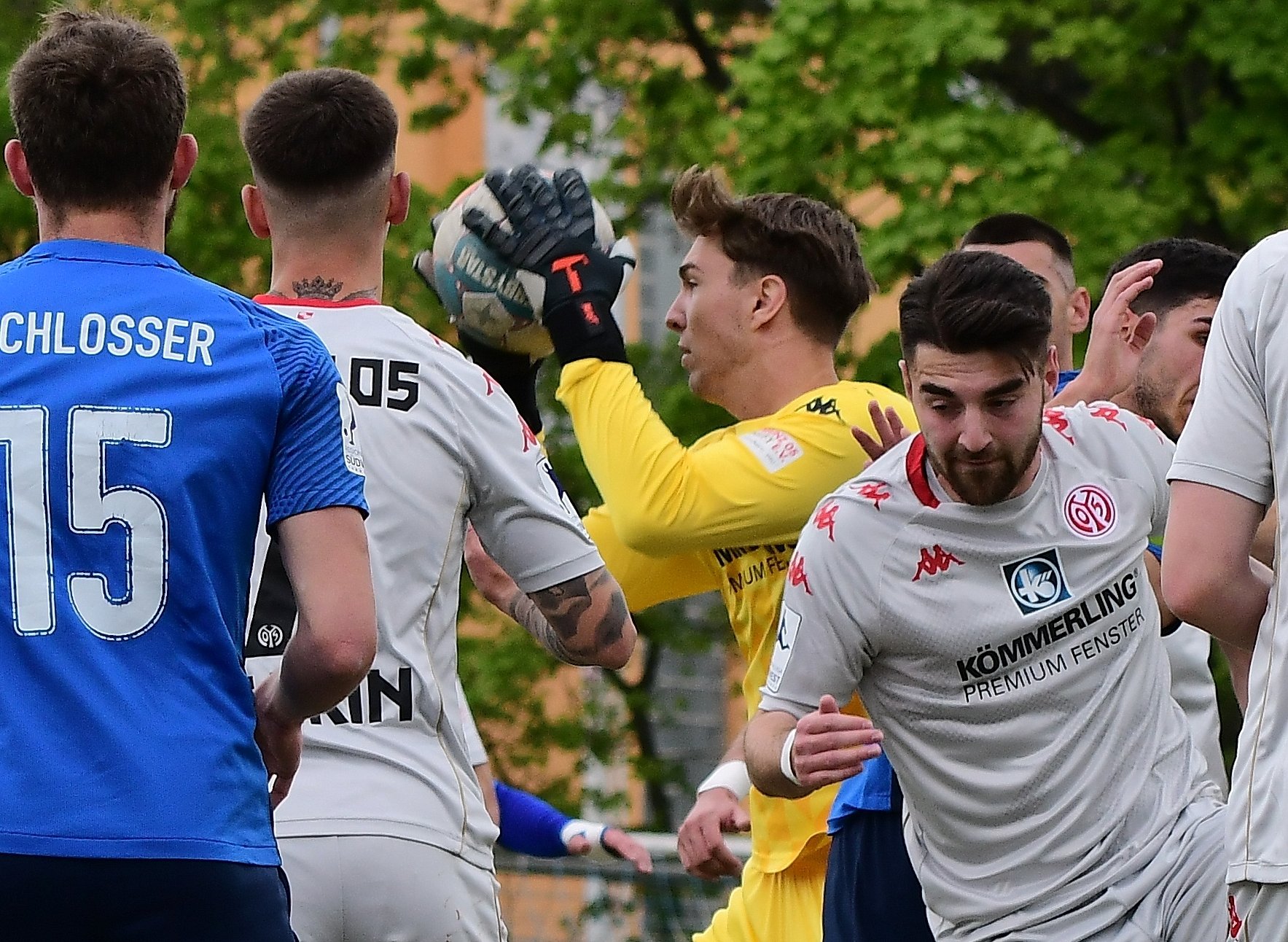 05-Torwart Lasse Rieß hatte deutlich mehr Arbeit zu verrichten als sein Gegenüber...