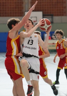 Erik Neunhöffer war der Mainzer Topscorer dieser JBBL-Saison und auch in Nürnberg neben Luc Siener erfolgreichster Schütze.