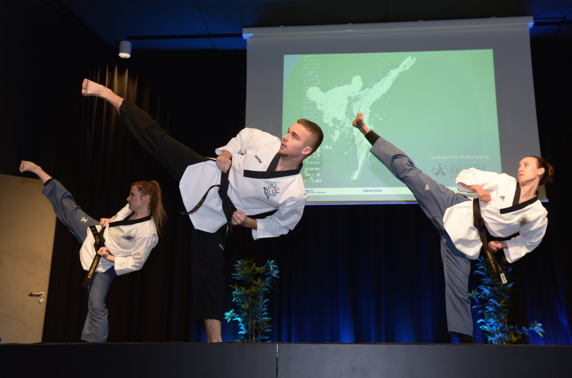 …später begeisterte Taekwondo Armare Mainz mit nicht minder viel Beweglichkeit… 