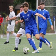 Paul Poseck setzte sich mit der TSG Bretzenheim 46 im jüngsten Heimspiel gegen den FC Bienwald Kandel, damals noch in der Landesliga, mit 3:2 durch.