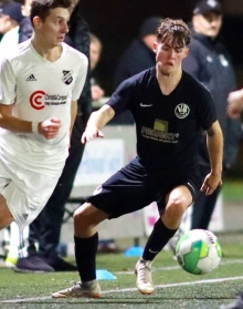 Kevin Wenk im Pech: Der Außenverteidiger konnte in Herxheim nur eine halbe Stunde mitwirken, dann war er verletzungsbedingt draußen.