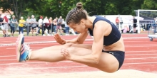 Mit 6,04 Metern stellte Mareike Rösing in Bernhausen ihre Weitsprung-Bestleistung ein.