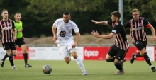 Nach dem 2:1 gegen die TSG Pfeddersheim steht für Belel Meslem (M.) und den SV Gonsenheim das Spitzenspiel beim punktgleichen FV Engers an.