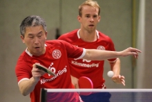 Li Bing und Dennis Müller gewannen ihr Doppel, Müller auch ein Einzel. Viel mehr aber ging für die 05er in Frankenthal nicht.