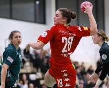 Melanie Grawe erzielte in Harrislee nicht nur sechs Tore, sie spielt auch im Innenblock der Mainzer Deckung einen immer stärkeren Part.