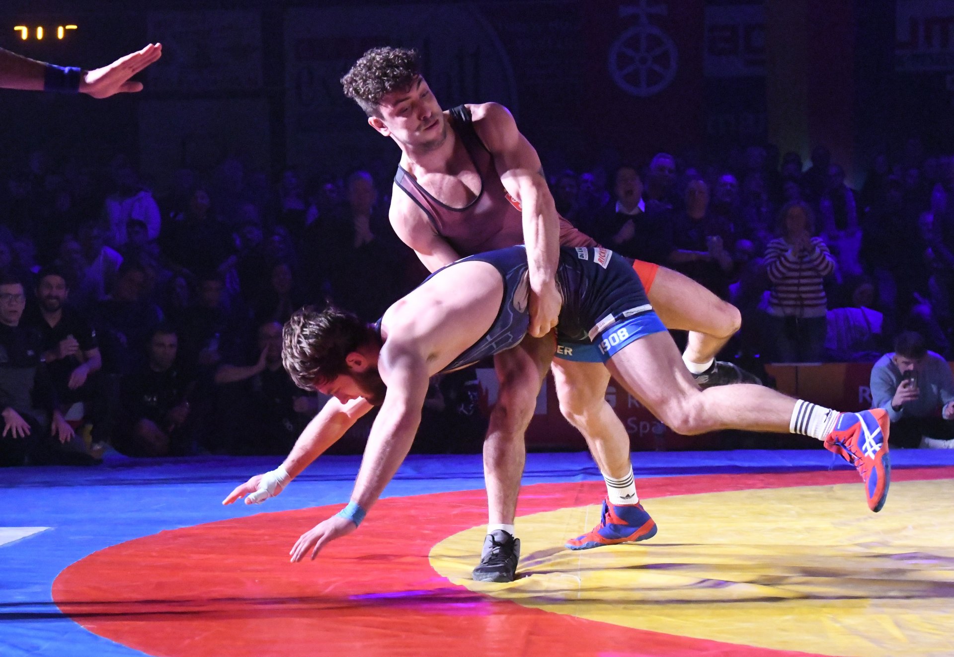 Deyvid Dimitrov ließ dem Ex-88er Ruslan Kudrynets in der 71-Kilo-Klasse des Greco ...