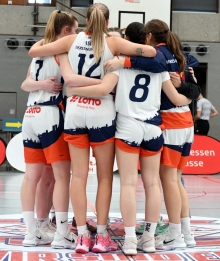 Einen letzten Kreis bildeten die ASC-Basketballerinnen nach dem Play-off-Rückspiel gegen die BG 89 Hurricanes...