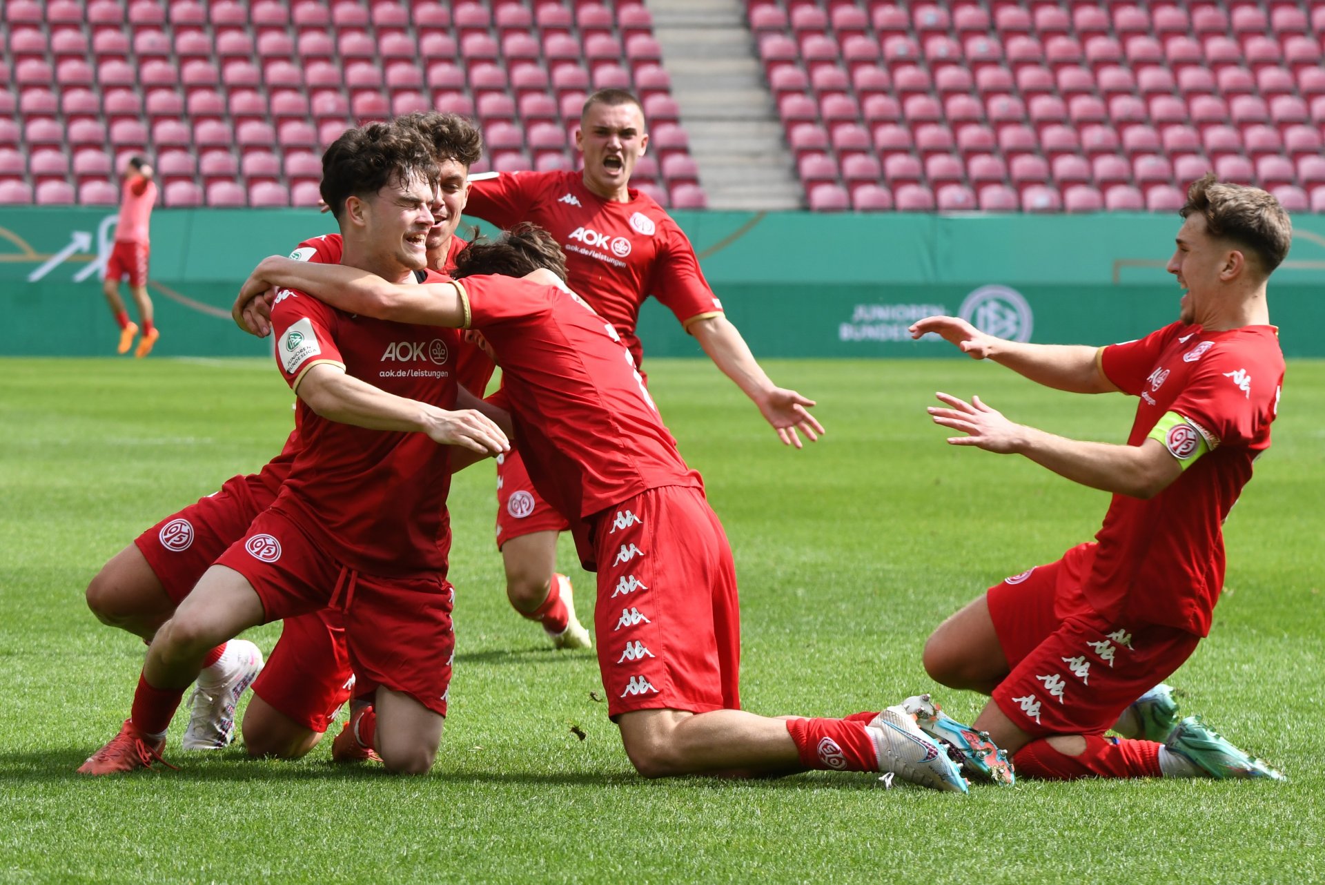 Der Jubel nach Lovis Bierschenks 1:0 war riesig, die...