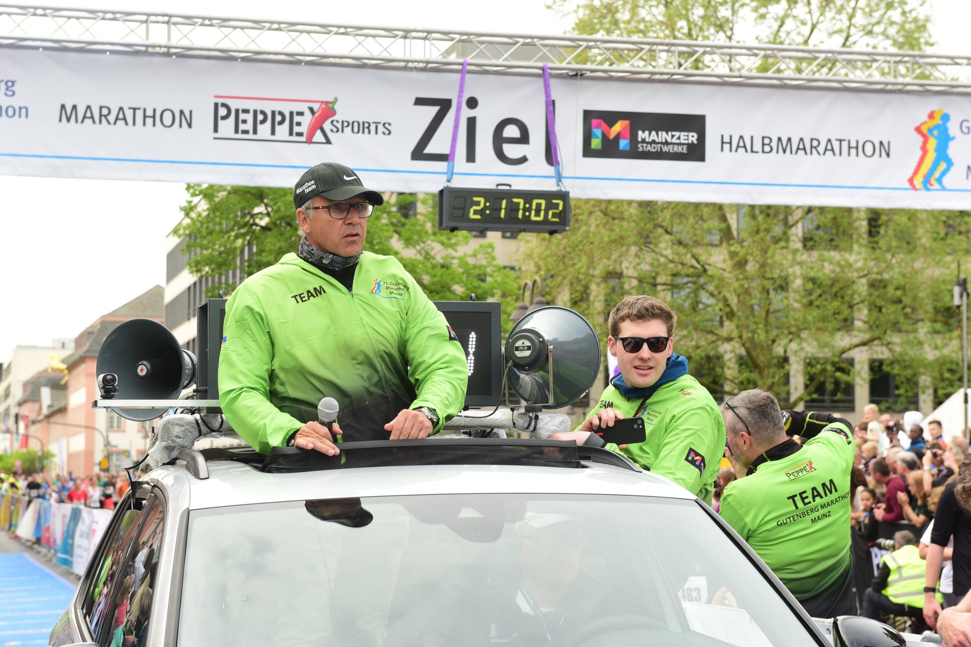 Nervös war Rennleiter Dieter Ebert vor dem Start nicht, aber wegen einiger Herausforderungen bei der Streckenführung angespannt.