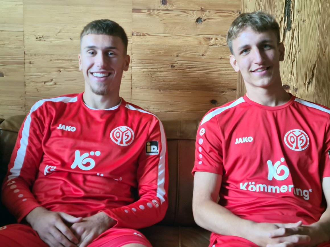 Deutsche Meister, 05-Profis, Freunde: Brajan Gruda (l.) und Nelson Weiper.