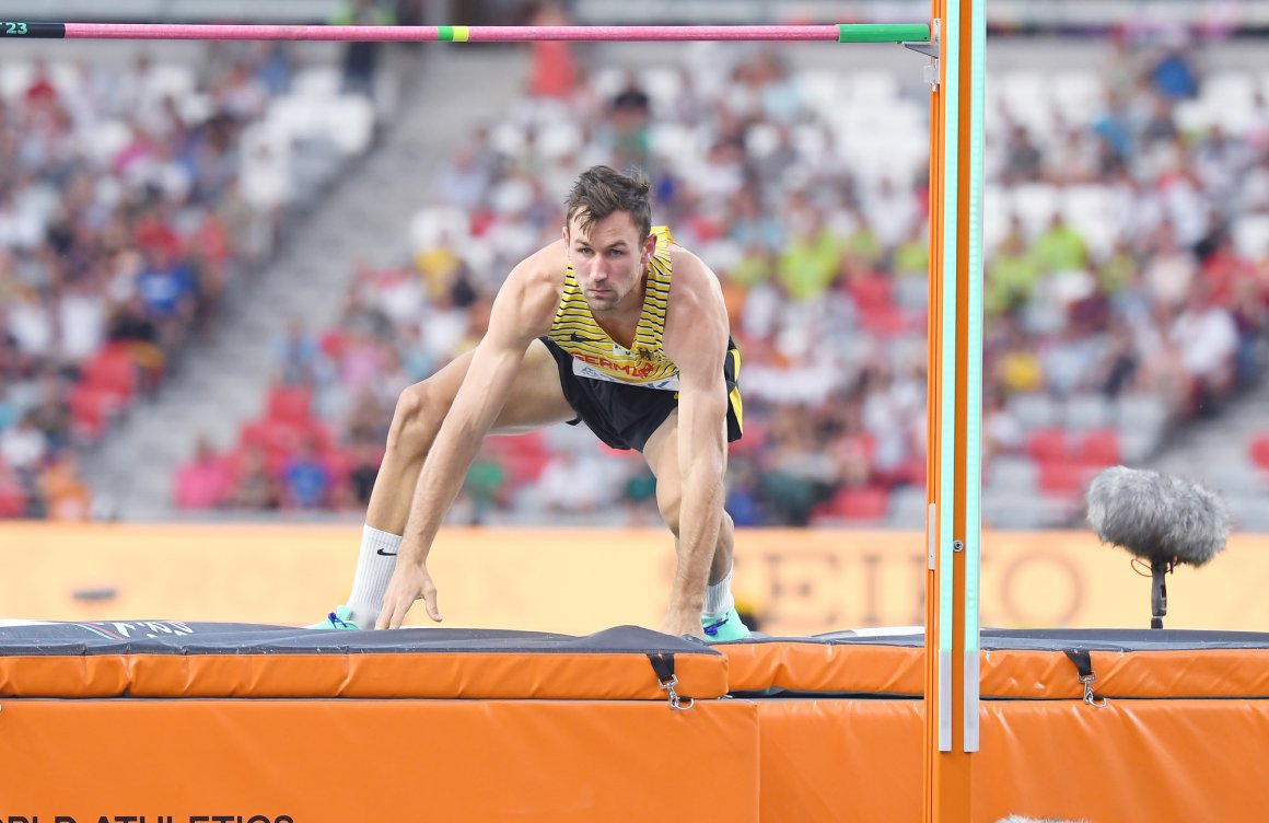 Guter Sprung über 2,02 Meter. Aber Niklas Kauls Miene passte nicht dazu.