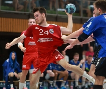 Niclas Josten war mit sieben Toren erfolgreichster Schütze des TV Nieder-Olm in Eppelborn. Beim Gegner hatten gleich vier Spieler die gleiche Bilanz vorzuweisen.