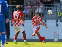 Eniss Shabani und die U23 der 05er haben gerade die Abstiegsplätze der Regionalliga verlassen und wollen nicht wieder dorthin zurück.