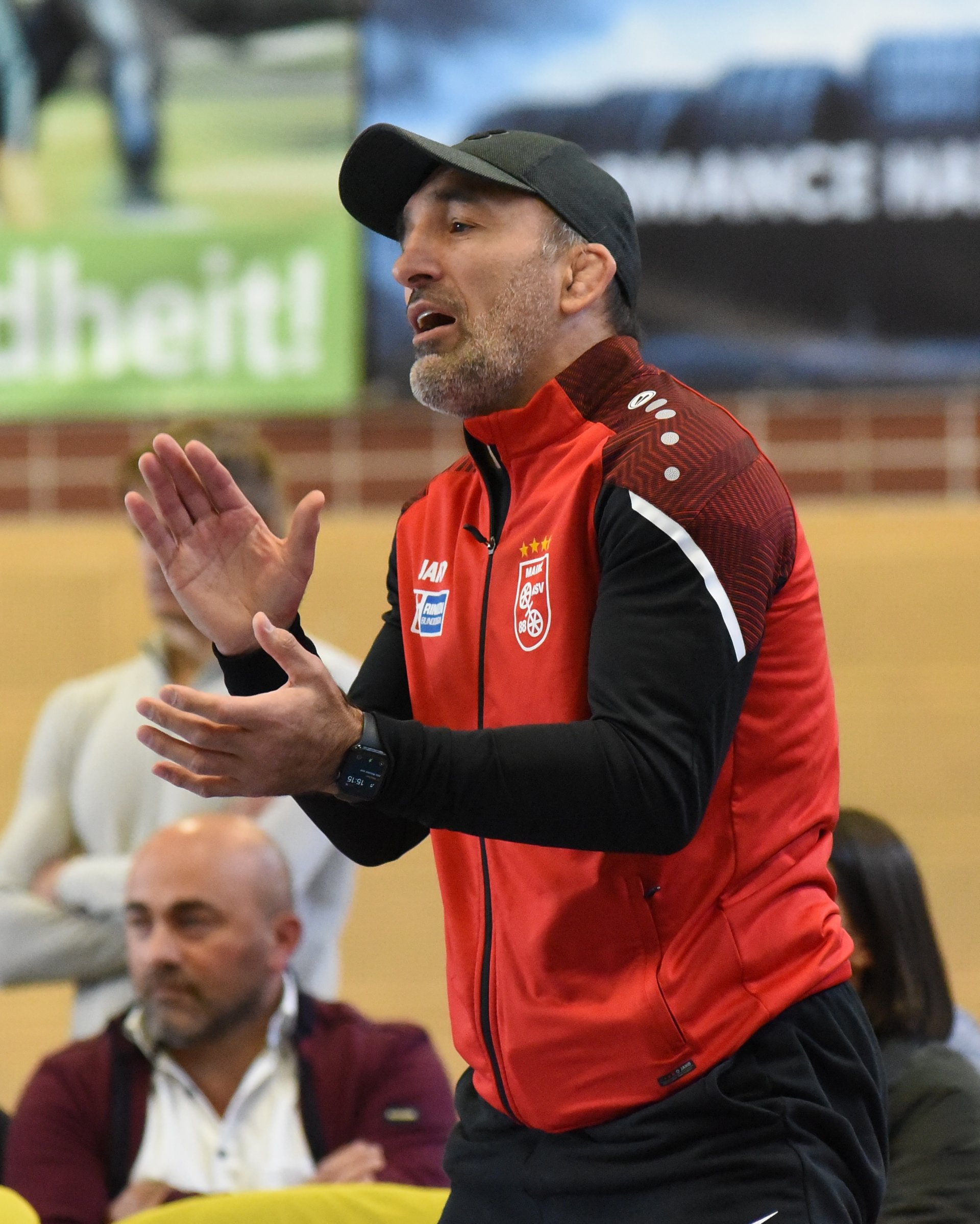 Der Mainzer Trainer Davyd Bichinashvili war mit den Leistungen seiner Athleten zufrieden.