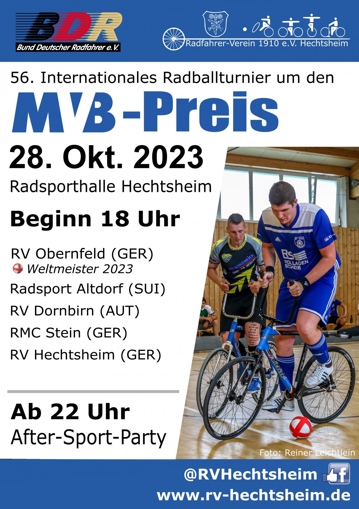 Mehr Weltklasse geht kaum: In Hechtsheim wird am Samstag wieder Radball auf höchstem internationalem Niveau gespielt.