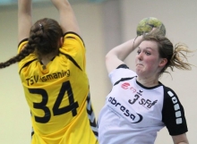 Für Alicia Soffel, mit 14 Treffern beste Boudenheimer Schützin in Ismaning, und ihre Mitspielerinnen ist das Abenteuer Bundesliga beendet.