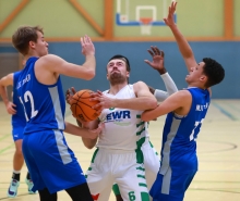 Franz Glaser traf zweistellig und überzeugte mit seinen Offensivrebounds......