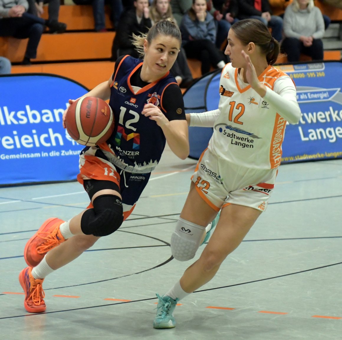 Den nächsten Schritt in Richtung Play-off-Teilnahme können Hannah Krull (l.) und der ASC am Fastnachtssamstag gegen München Basket machen.