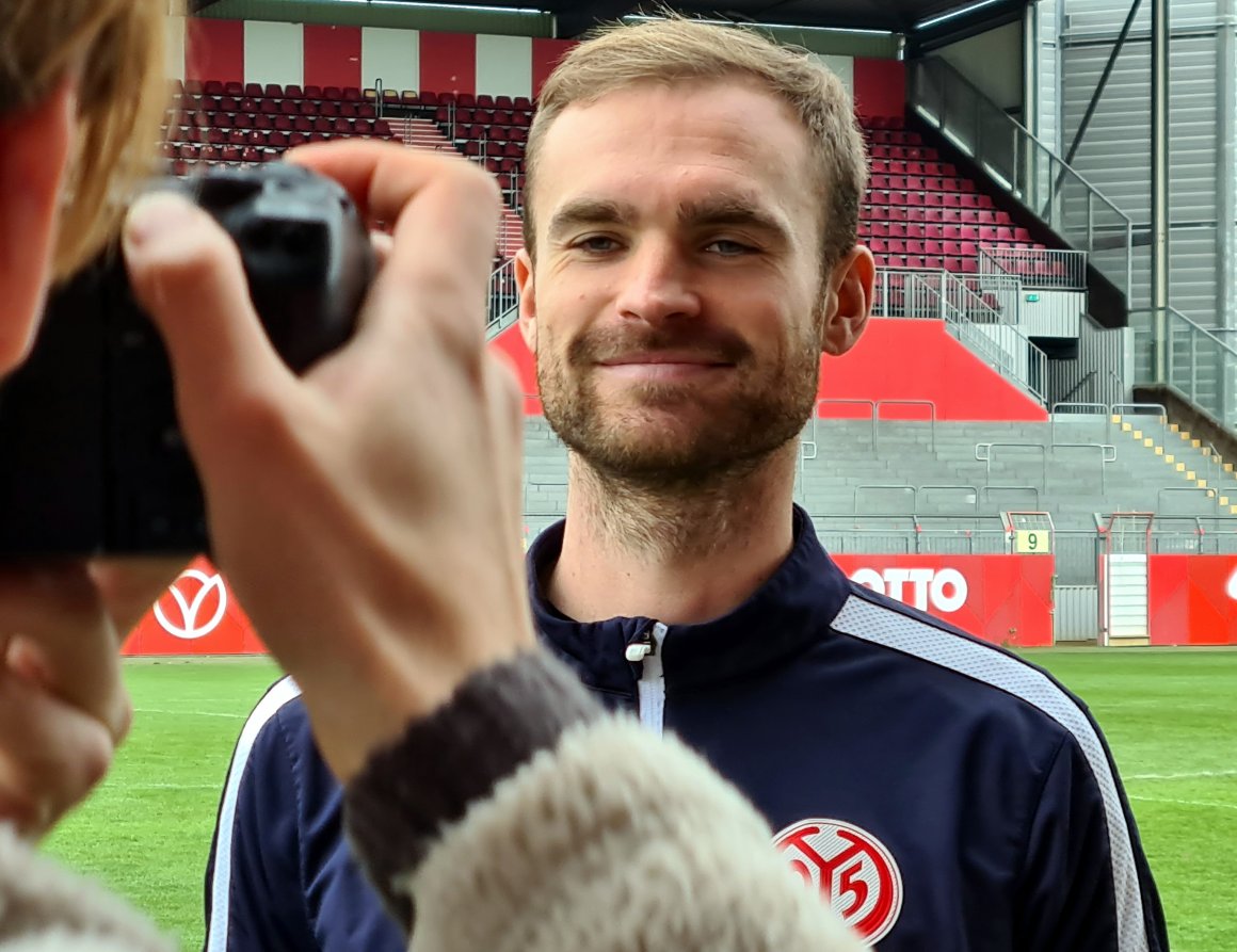 Hat sichtlich Spaß, wieder am Bruchweg zu sein: Jan Kirchhoff.