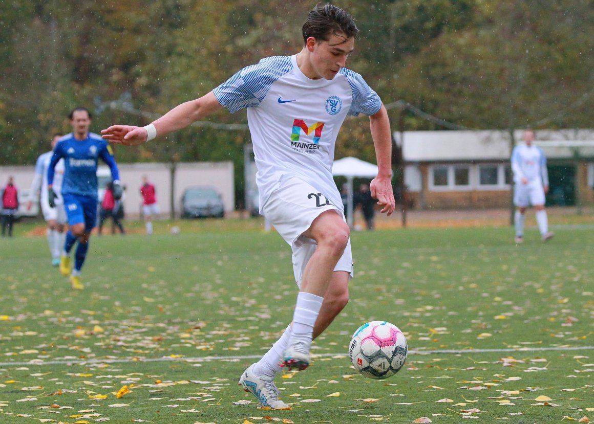 Tibor Engler stellte den 3:1-Endstand im Spiel des SV Gonsenheim gegen die SpVgg Quierschied her.