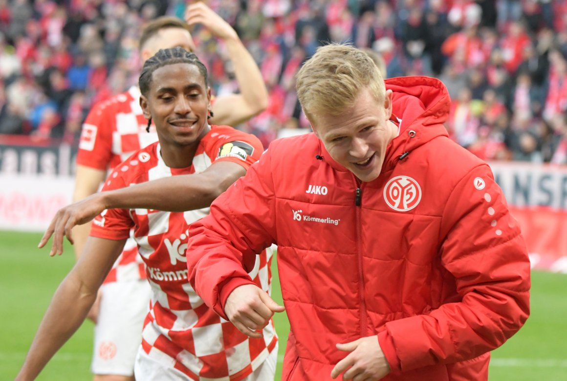 Ein Grund dafür, dass die 05er den Relegationsplatz zurückerobert haben: Jonathan Burkardt, Doppeltorschütze gegen den VfL Bochum.