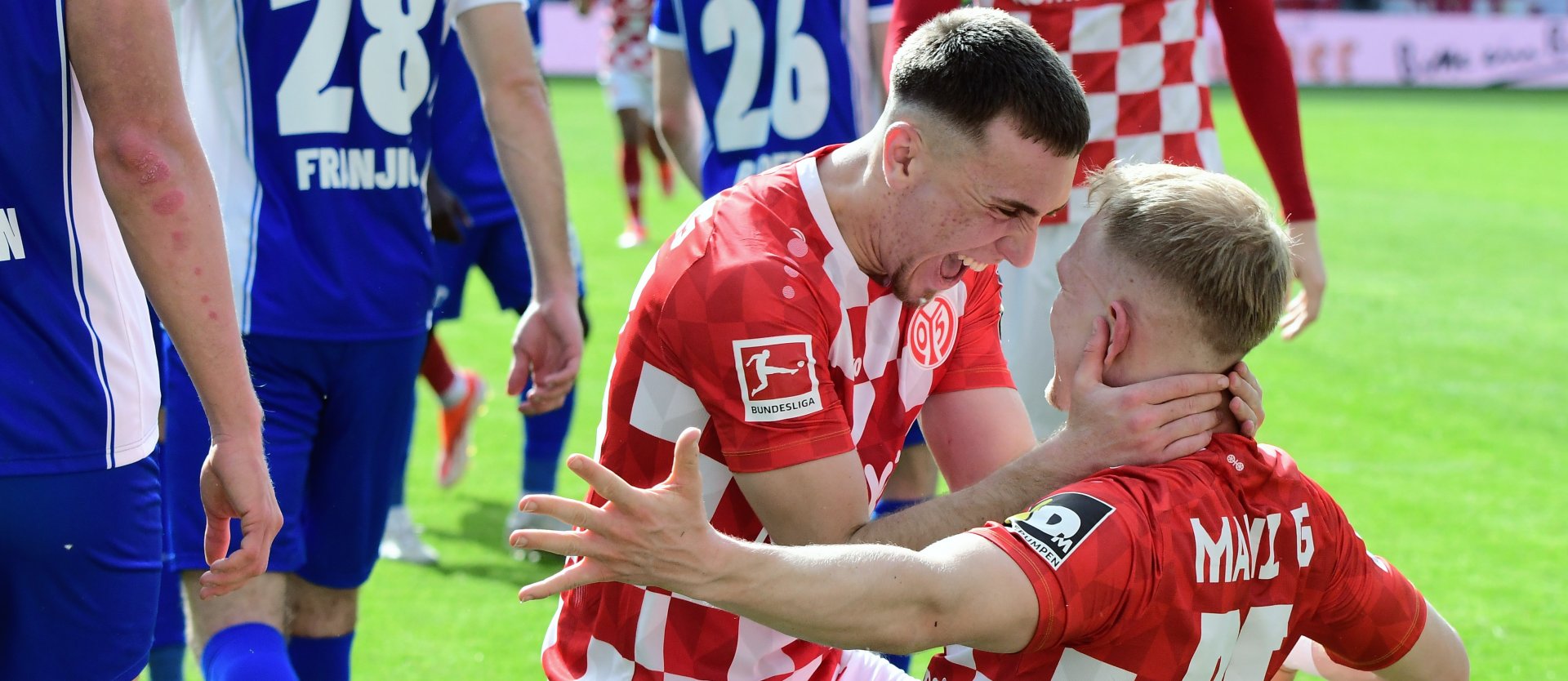 …und als ersten Gratulanten Brajan Gruda begrüßen durfte…