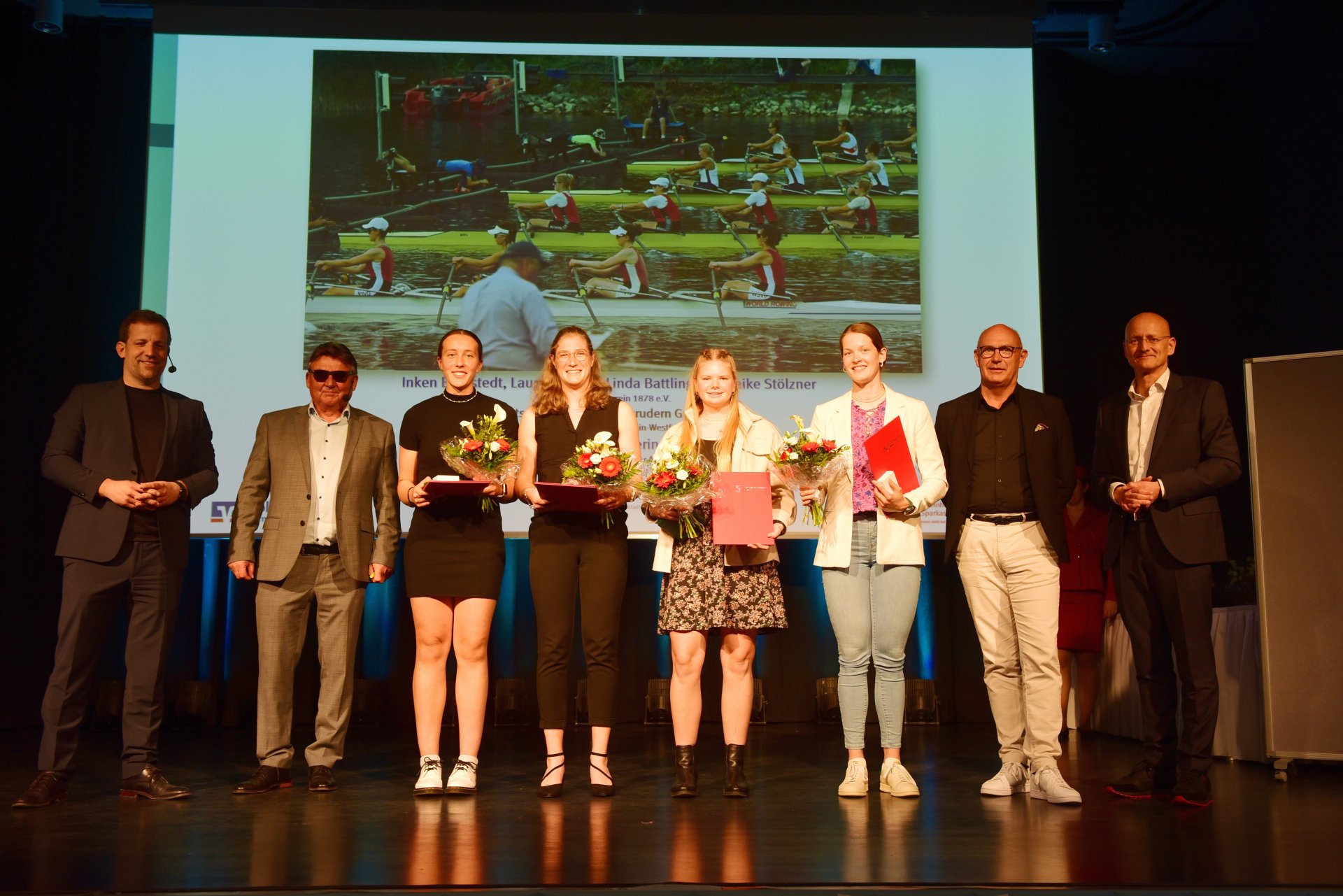 Raphaela Werner, Inken Bargstedt und Mareike Stölzner gehörten zu den erfolgreichen Athletinnen des Mainzer Ruder-Vereins mit einem DM-Titel und Topplatzierungen bei Europa- und Weltmeisterschaften.