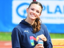 Gut drauf: Lotte Gretzler will in Banská Bystrica Spaß haben – aber nicht nur das.