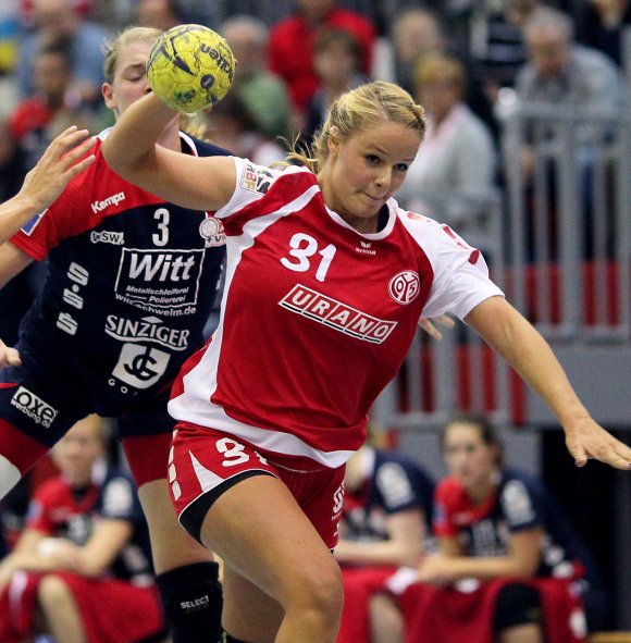 Als der FSV Mainz 05 und der TSV Haunstetten sich letztmals zu einem Punktspiel trafen, gehörte Selina Adeberg noch nicht zum 05-Team. Im Heimspiel gegen den anderen Aufsteiger TV Beyeröhde (Foto) war sie zweimal erfolgreich.