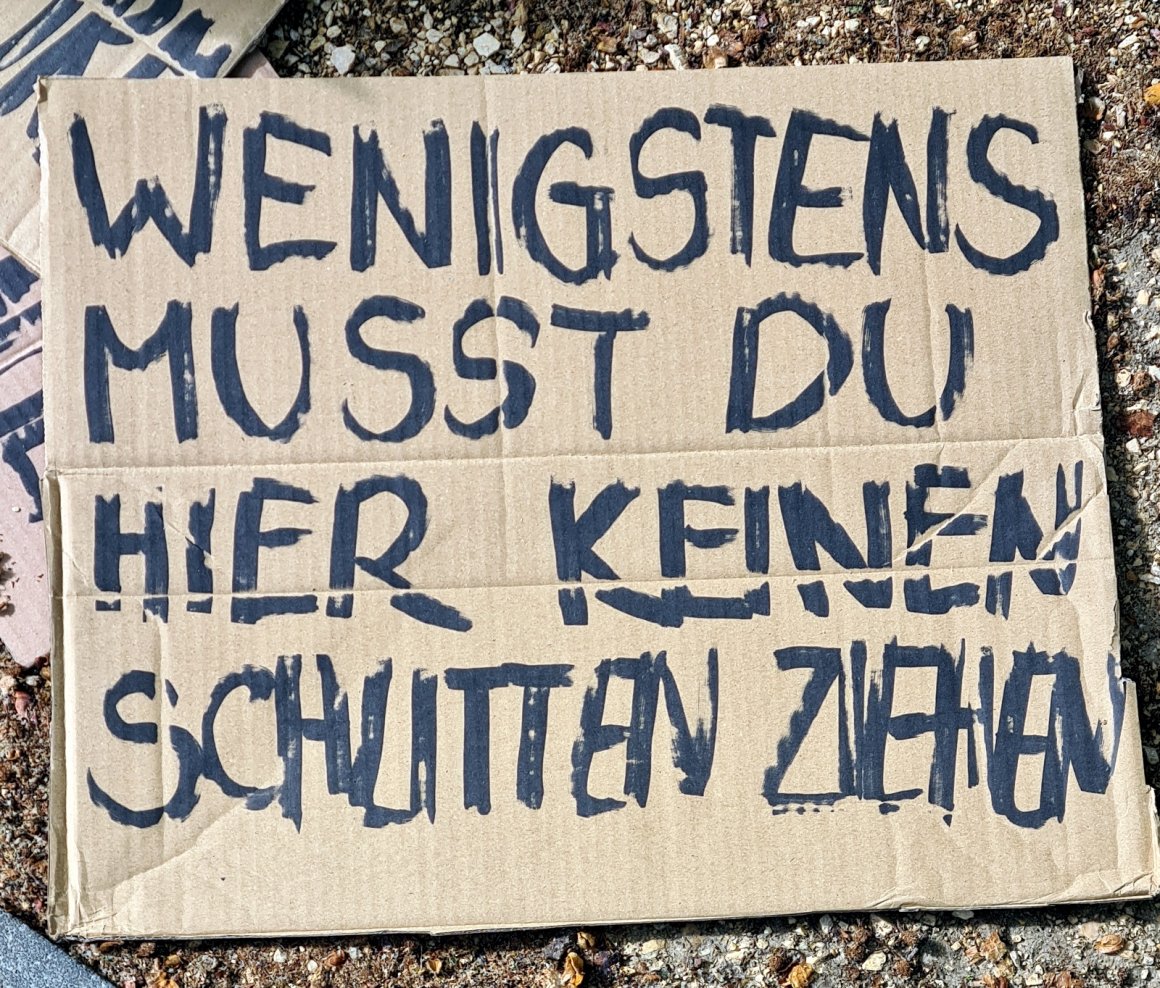 Mit solchen Botschaften muntern... 