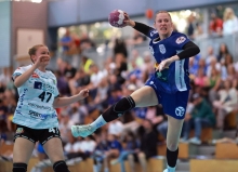Die Rückkehr von Ann-Sophie vom Hagen ins Team hat der TSG zwar im Rückraumraum enorm weitergeholfen, aber auch bei ihr wechseln sich bessere und schwächere Partien ab, mit zwei Toren konnte sie im Angriff diesmal nicht entscheidend weiterhelfen.