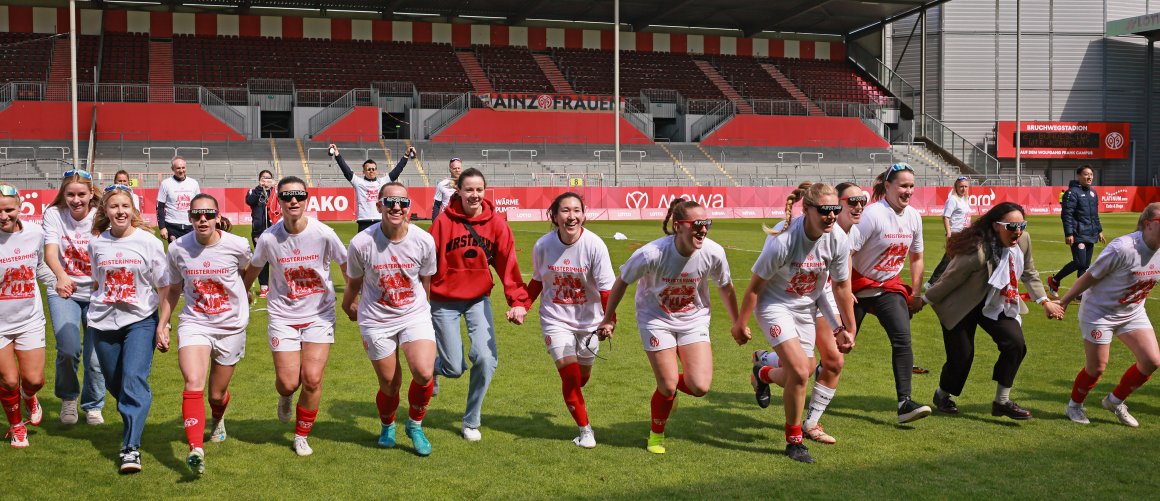 Verabschieden sich aus der Regionalliga: die Fußballerinnen des FSV Mainz 05.