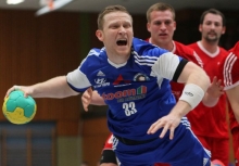 Kreisläufer Lukas Berkessel hielt den TV Nieder-Olm in der ansonsten weniger prallen ersten Halbzeit durch seine fünf Treffer im Spiel und legte nach der Pause drei Tore nach.