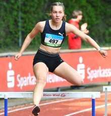Derzeit beste deutsche U-20-Langhürdlerin: Mara-Sophie Schmitz.