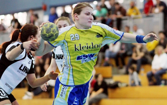 Mit vier Feldtoren war Michelle Chwalek ausnahmsweise mal nicht die Top-Torschützin ihres Teams, kam aber dank drei verwandelter Siebenmeter immerhin auf sieben Tore.